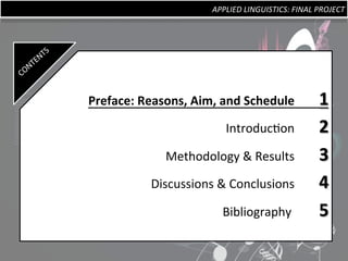 Applied linguistics final project | PDF