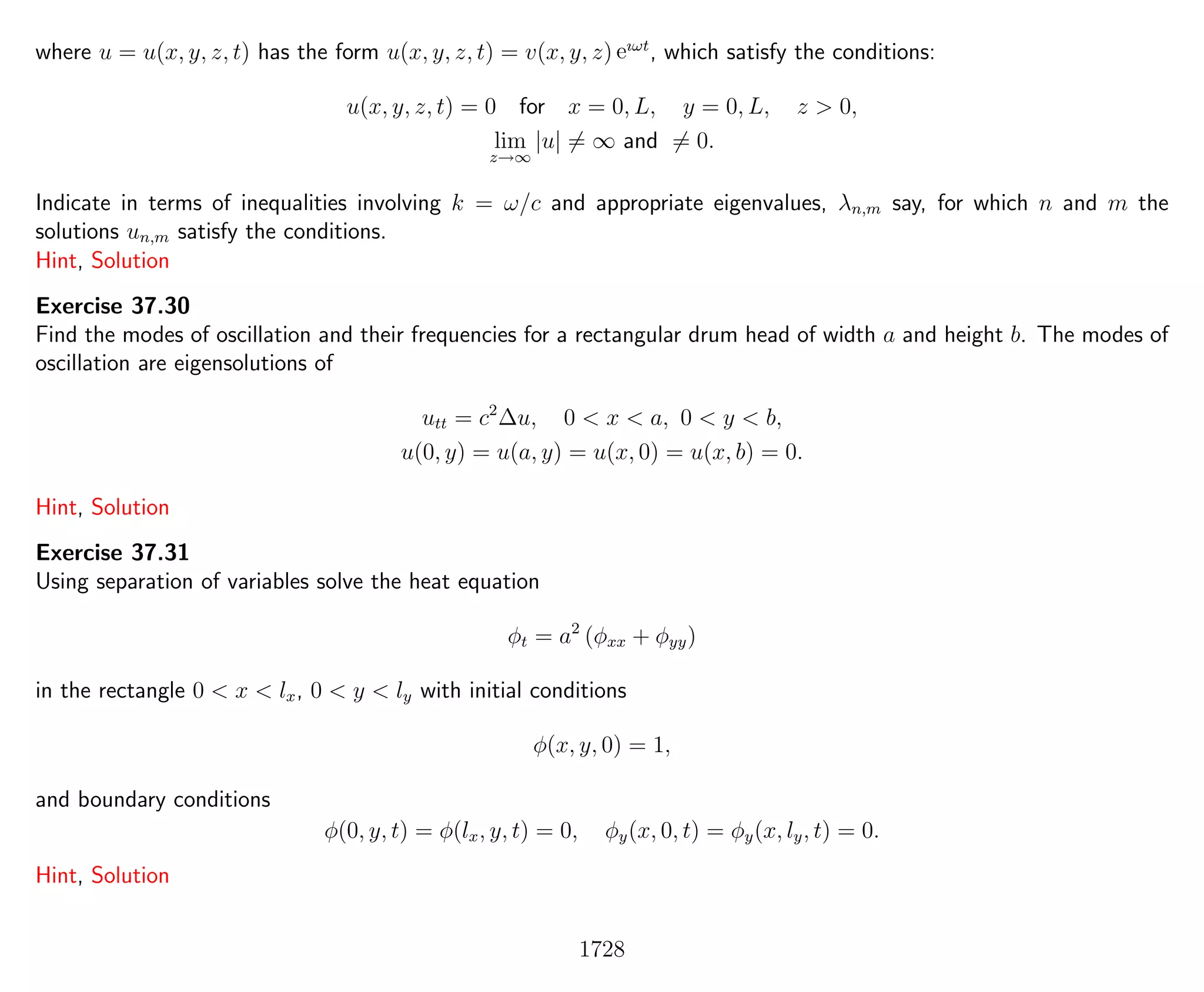 Introduction to Methods of Applied Mathematics
