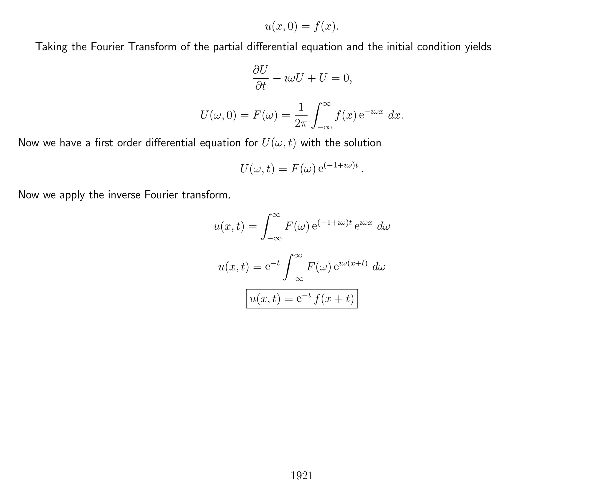 Introduction to Methods of Applied Mathematics