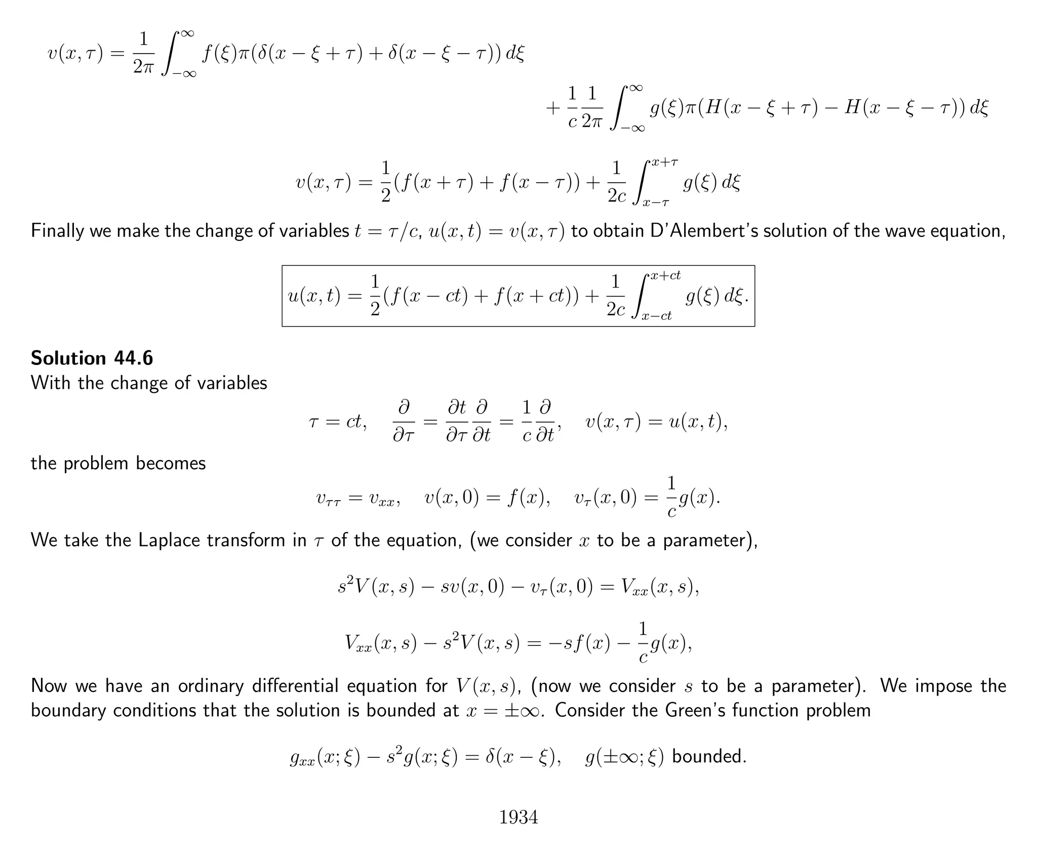 Introduction to Methods of Applied Mathematics