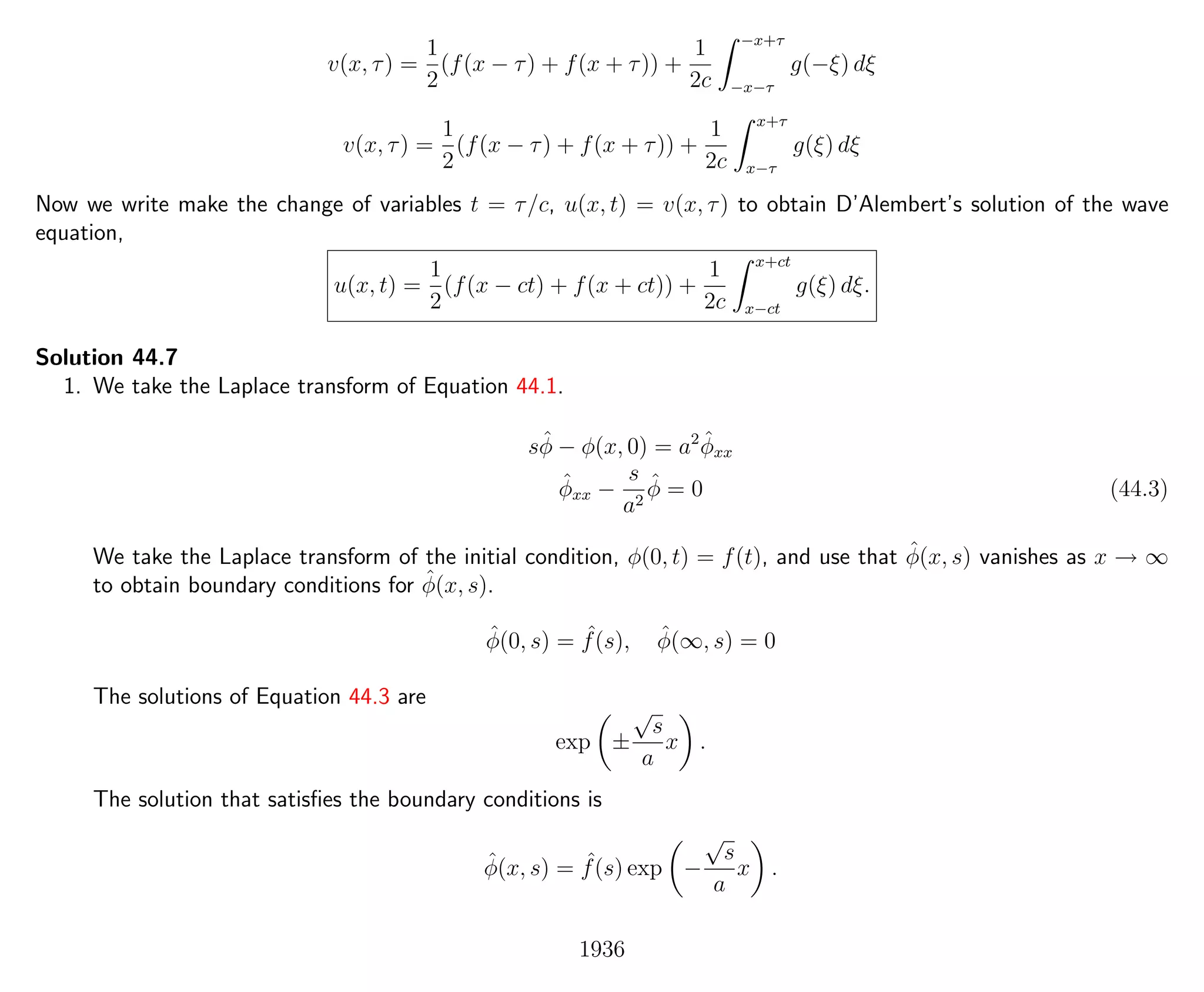 Introduction to Methods of Applied Mathematics