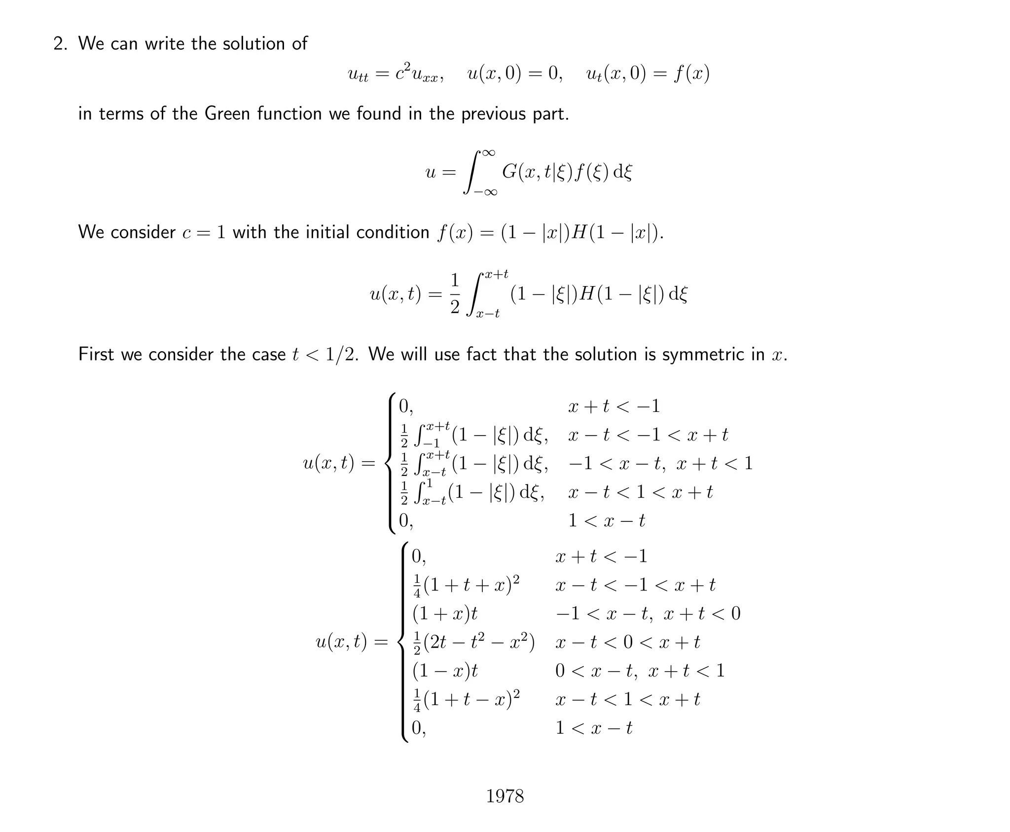 Introduction to Methods of Applied Mathematics