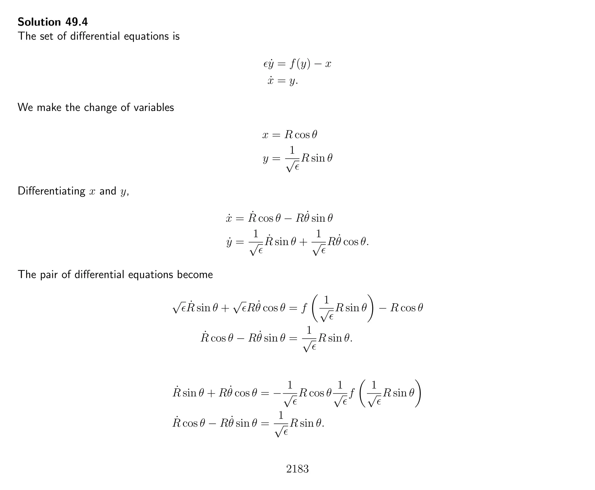 Introduction to Methods of Applied Mathematics