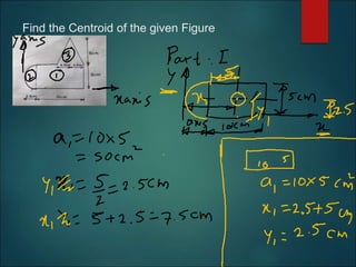 Find the Centroid of the given Figure
 