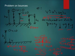 Problem on bounces
 