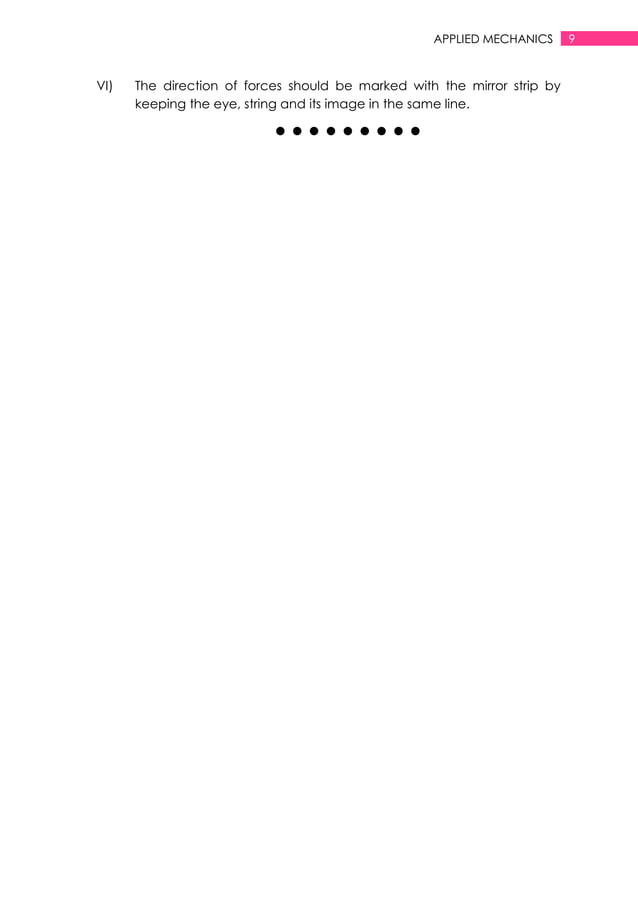 Applied mechanics lab manual PDF