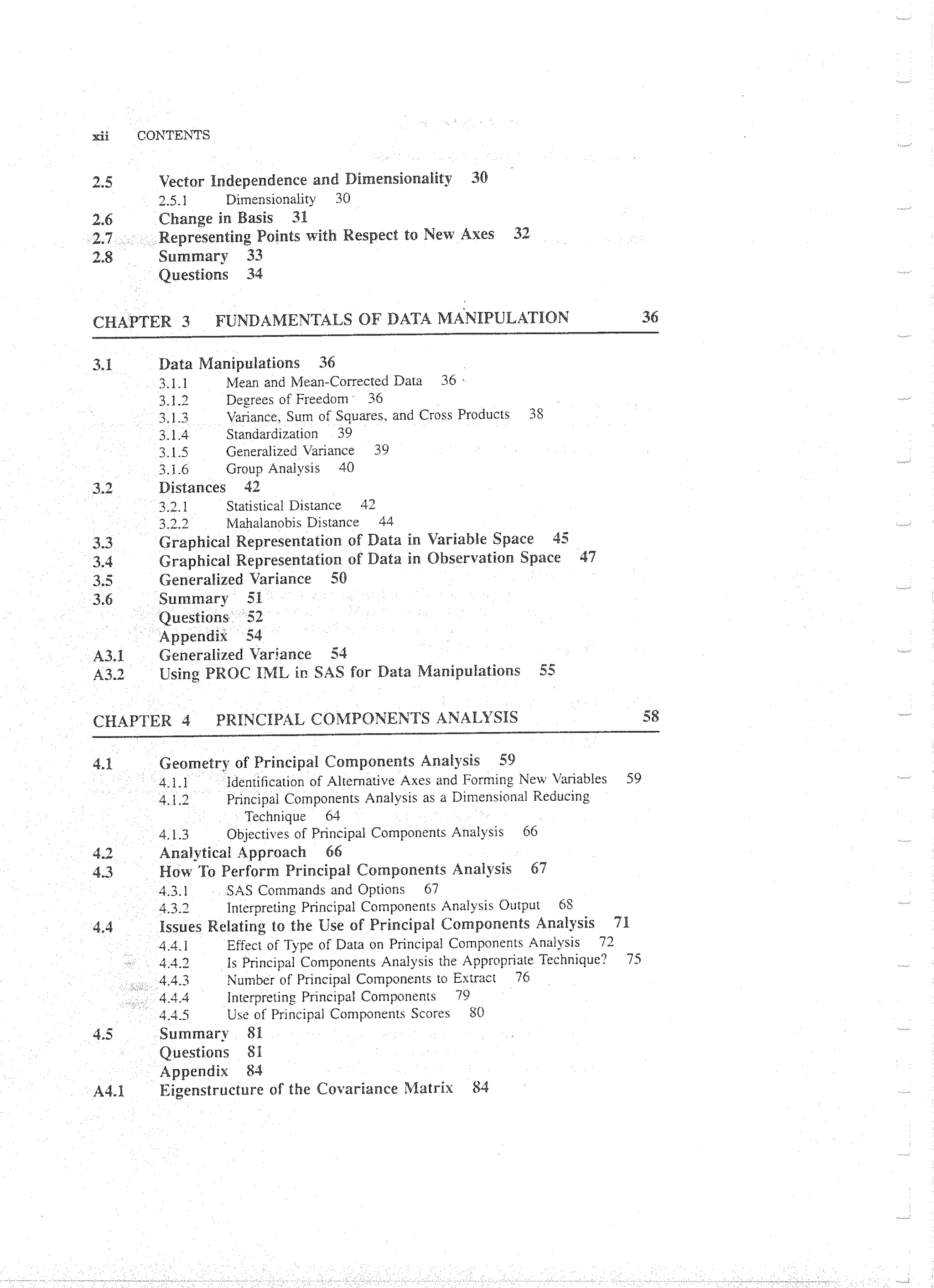 Applied Multivariate Techniques