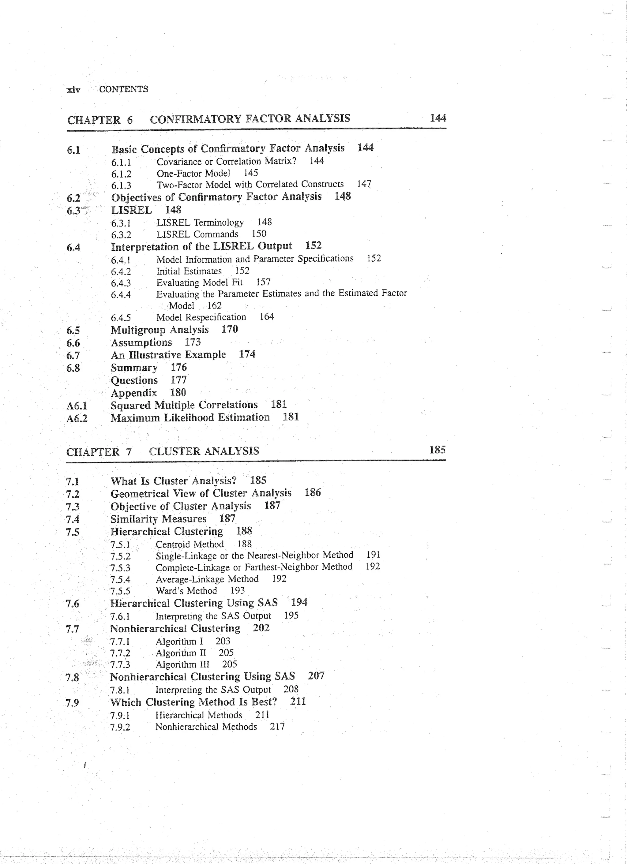 Applied Multivariate Techniques