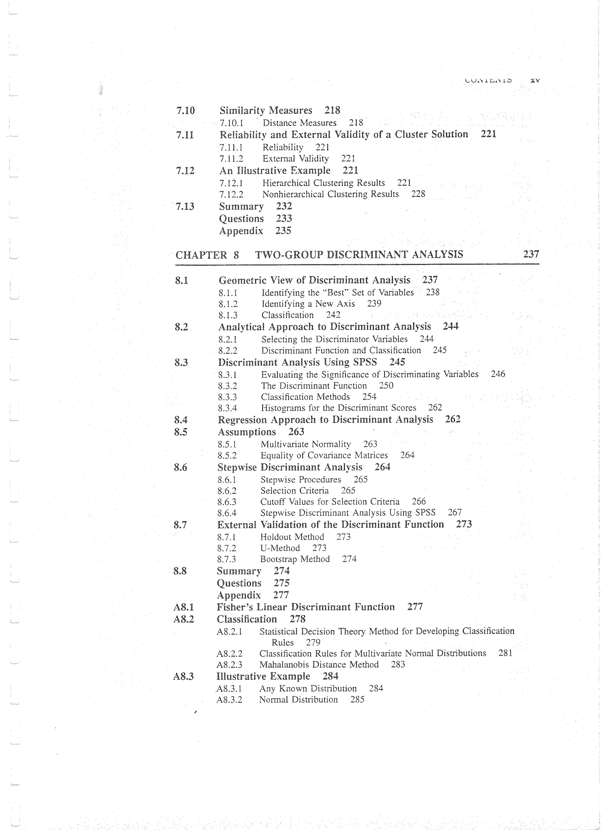 Applied Multivariate Techniques