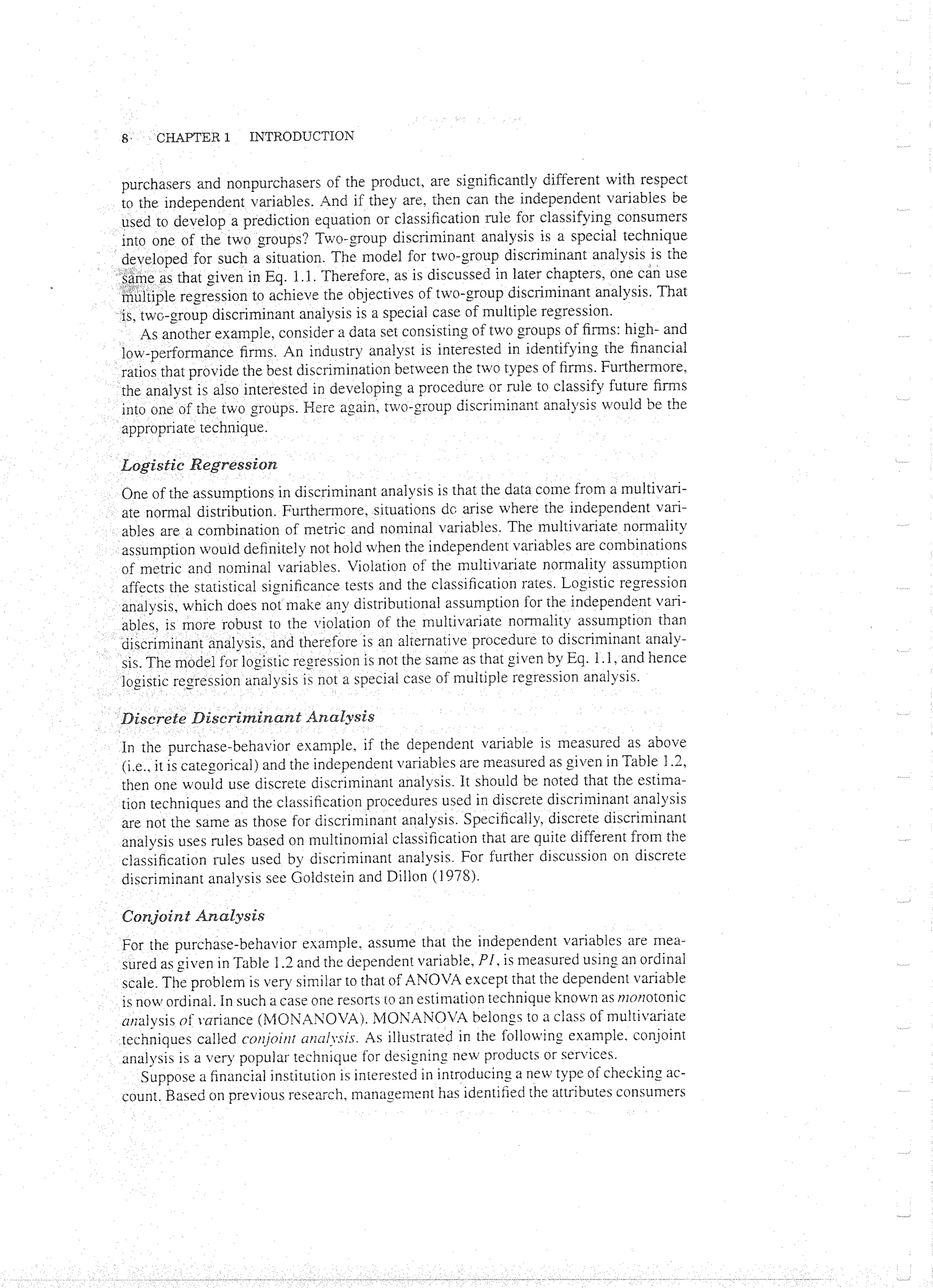 Applied Multivariate Techniques