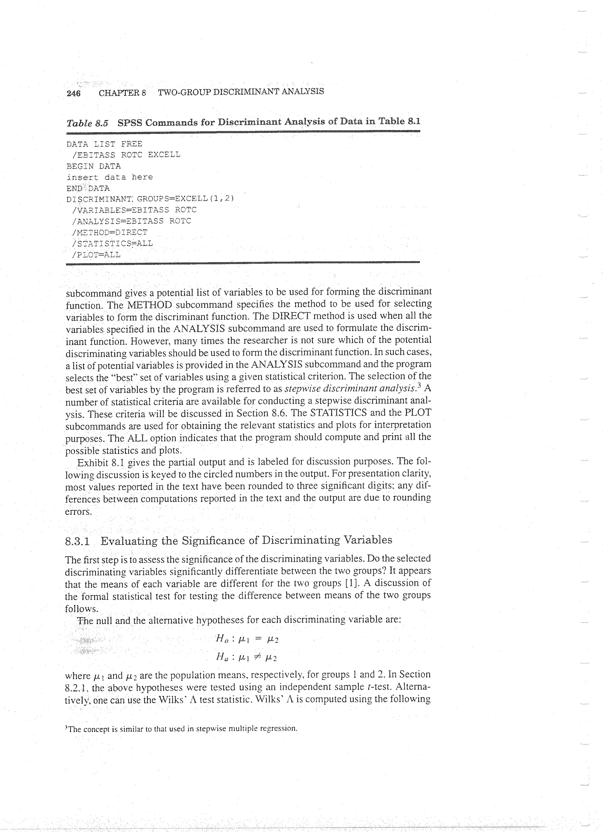 Applied Multivariate Techniques