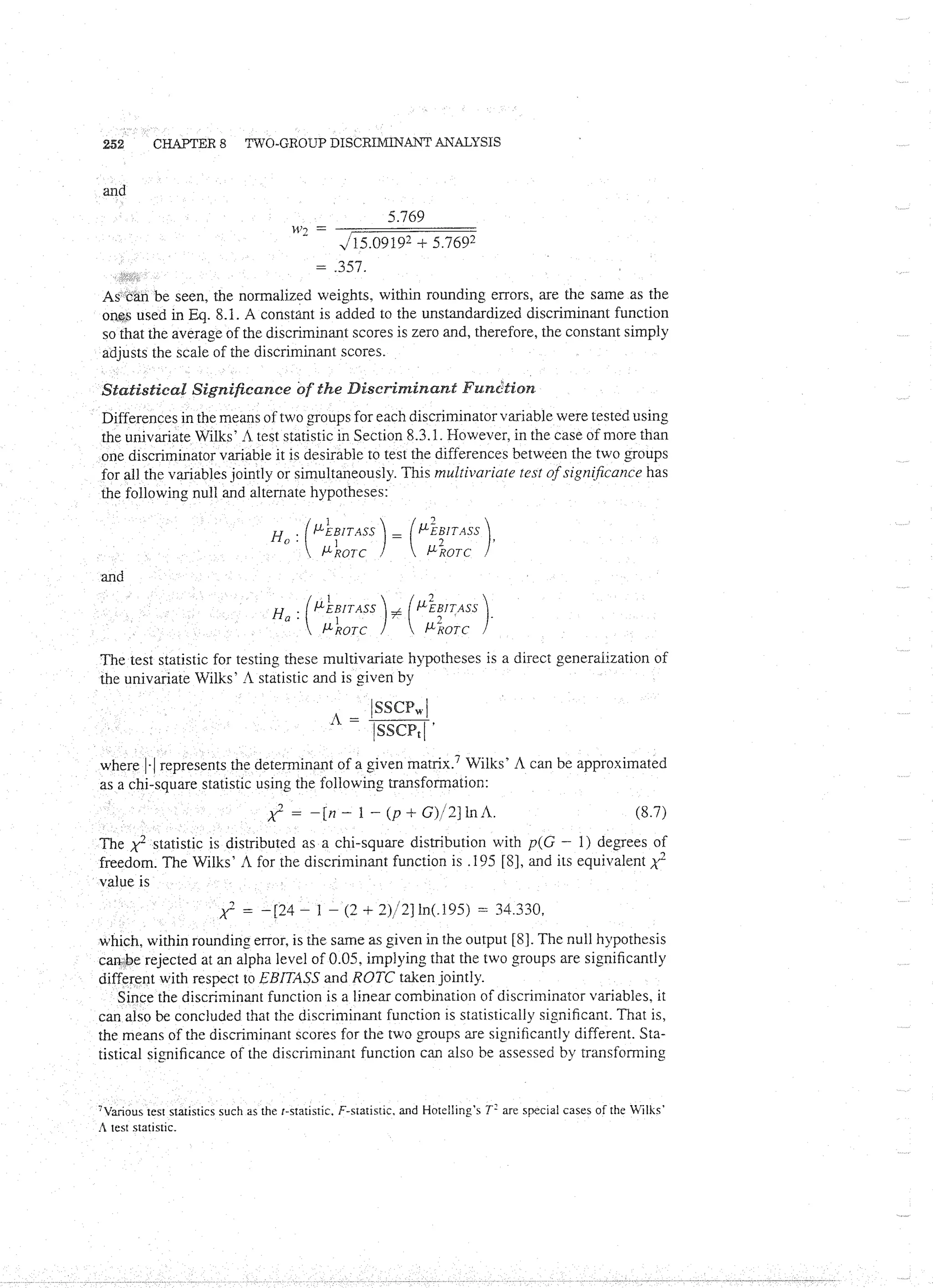 Applied Multivariate Techniques