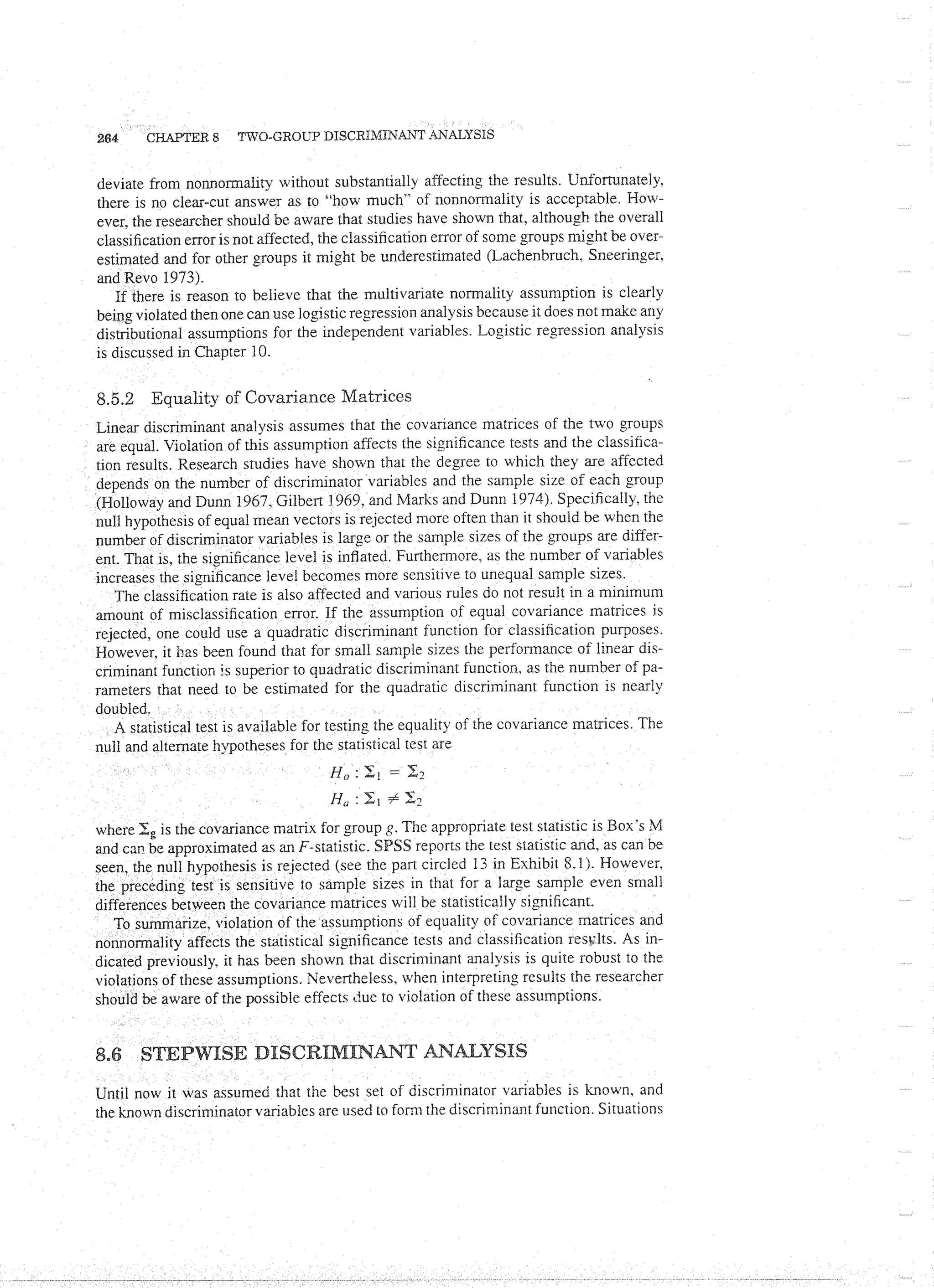 Applied Multivariate Techniques