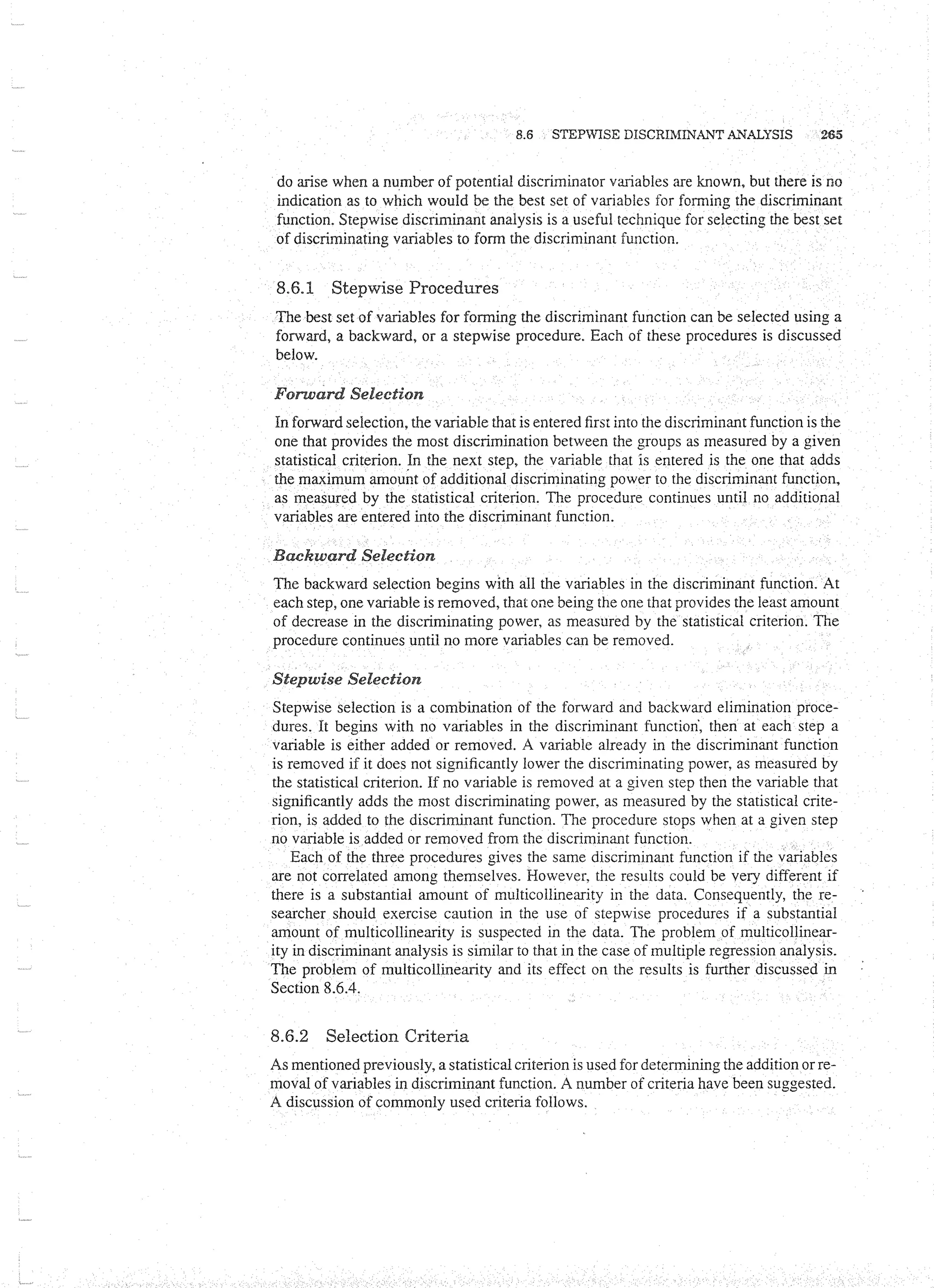 Applied Multivariate Techniques