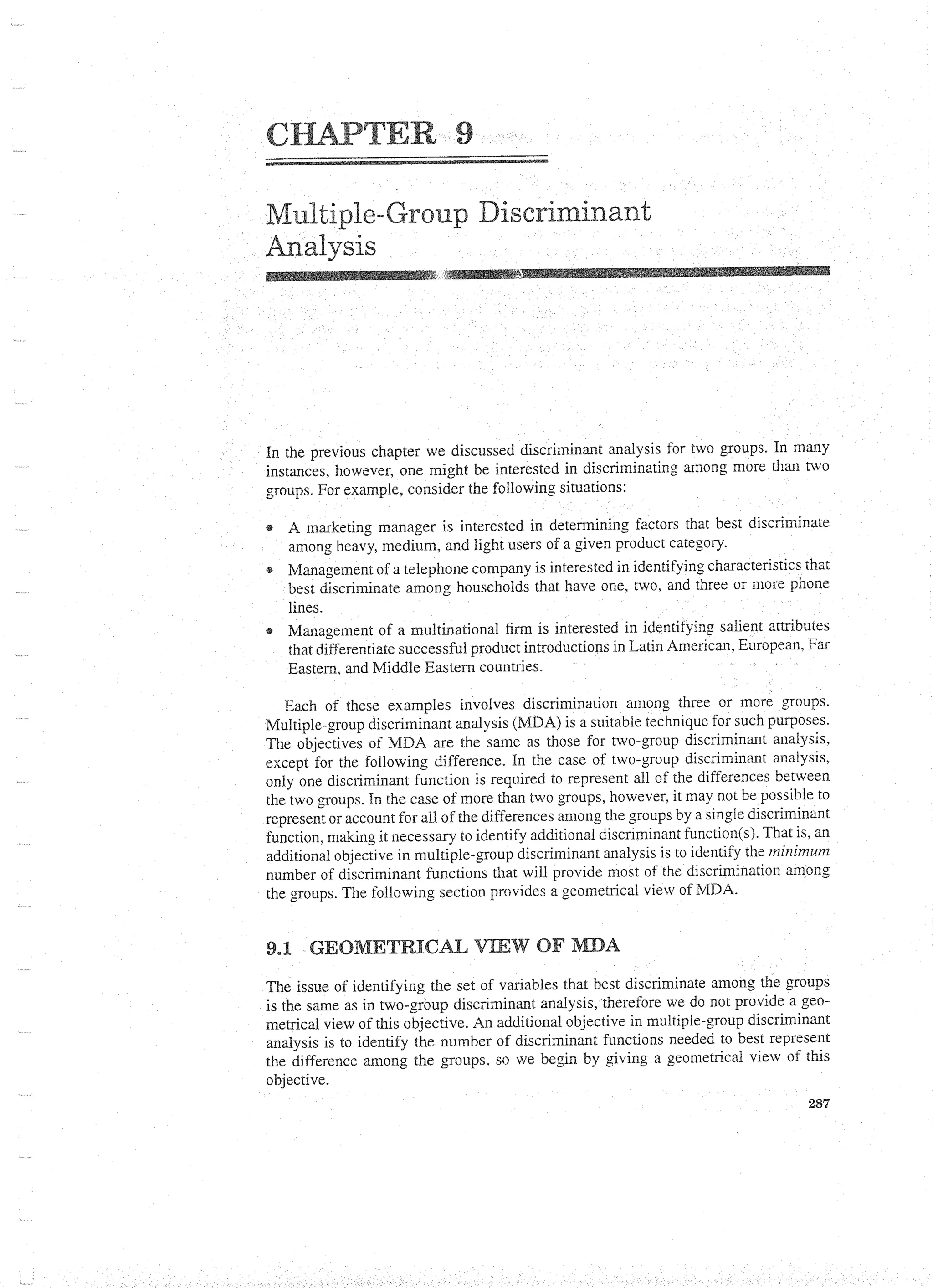 Applied Multivariate Techniques