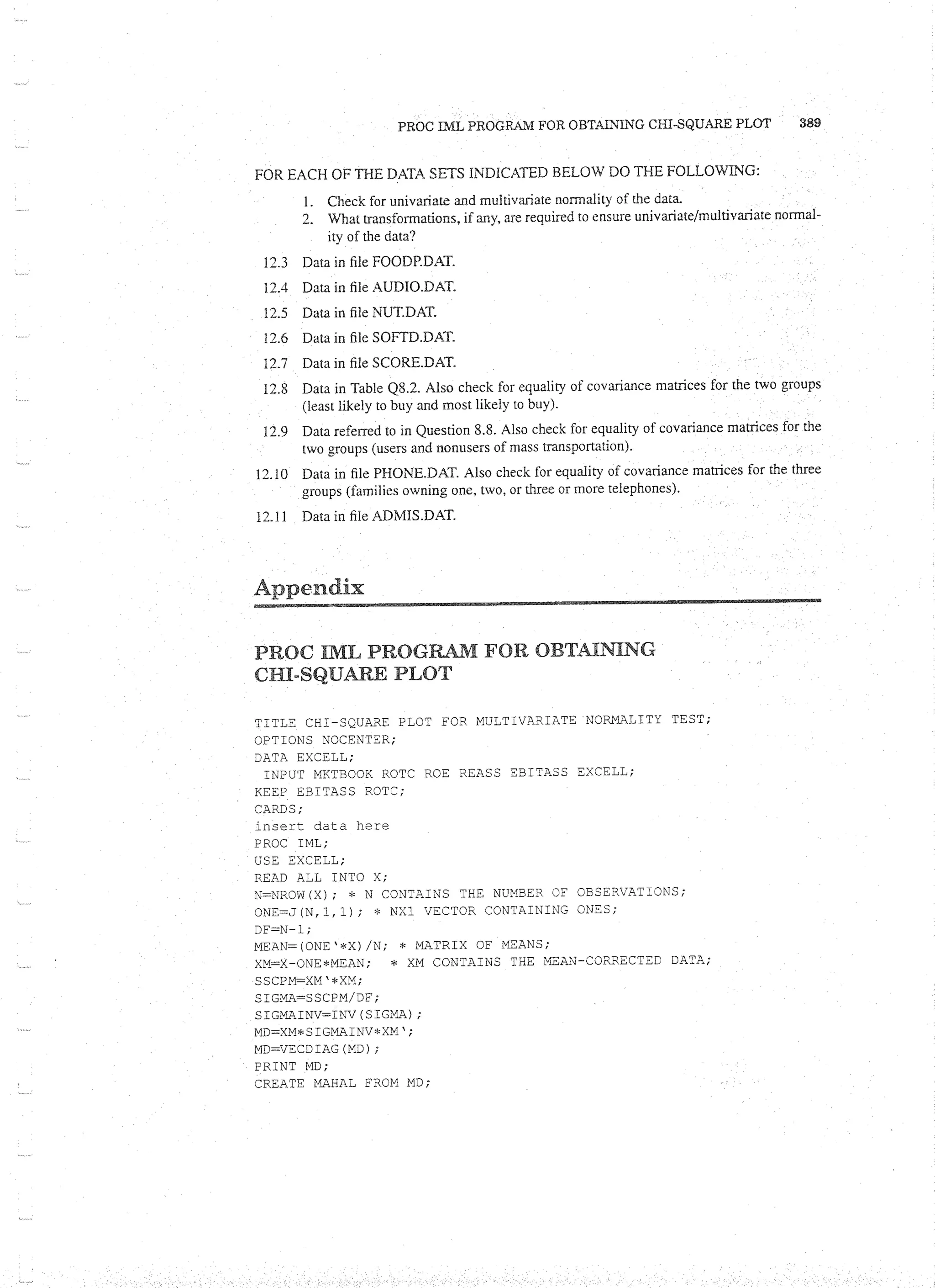 Applied Multivariate Techniques