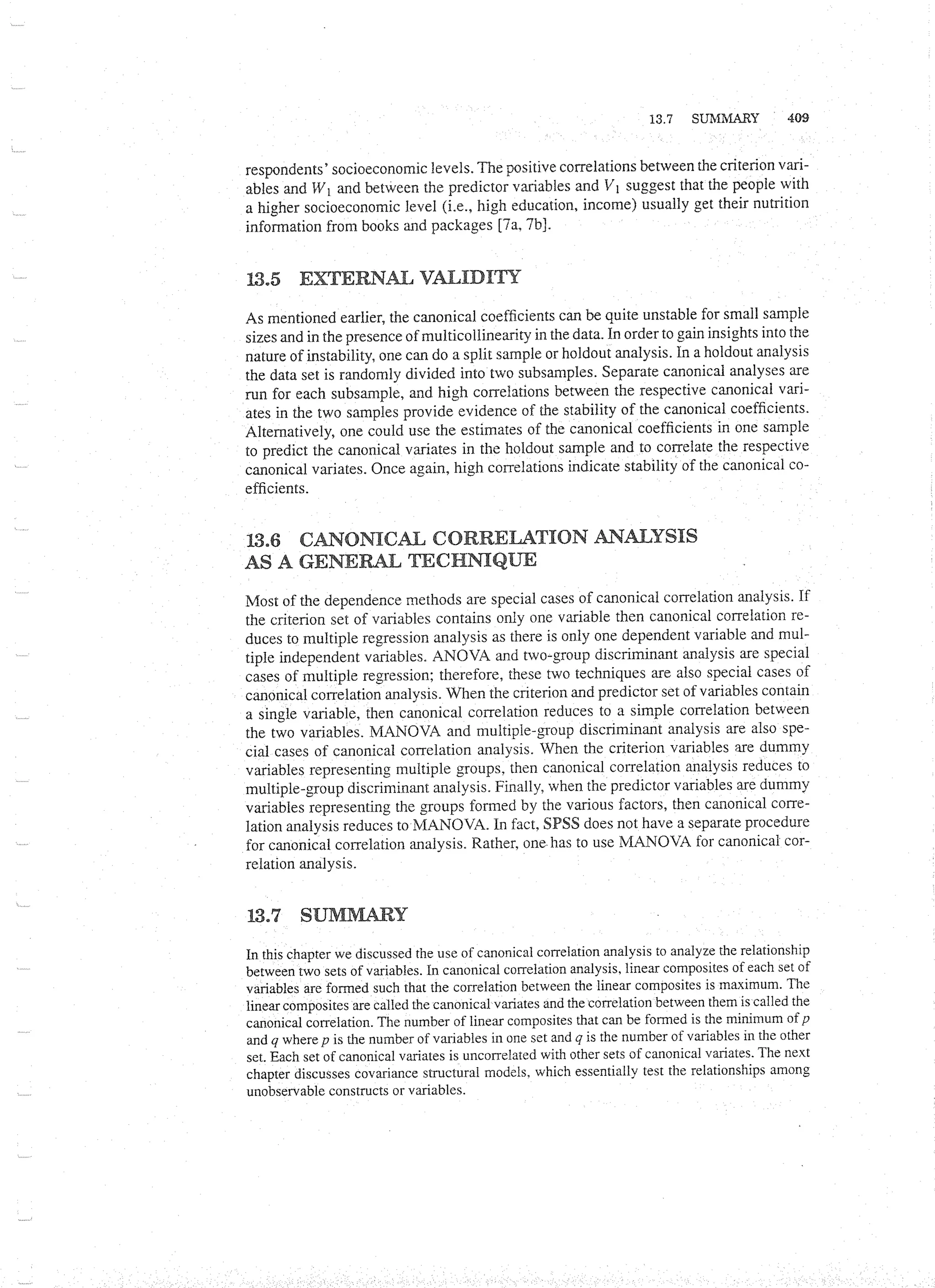 Applied Multivariate Techniques