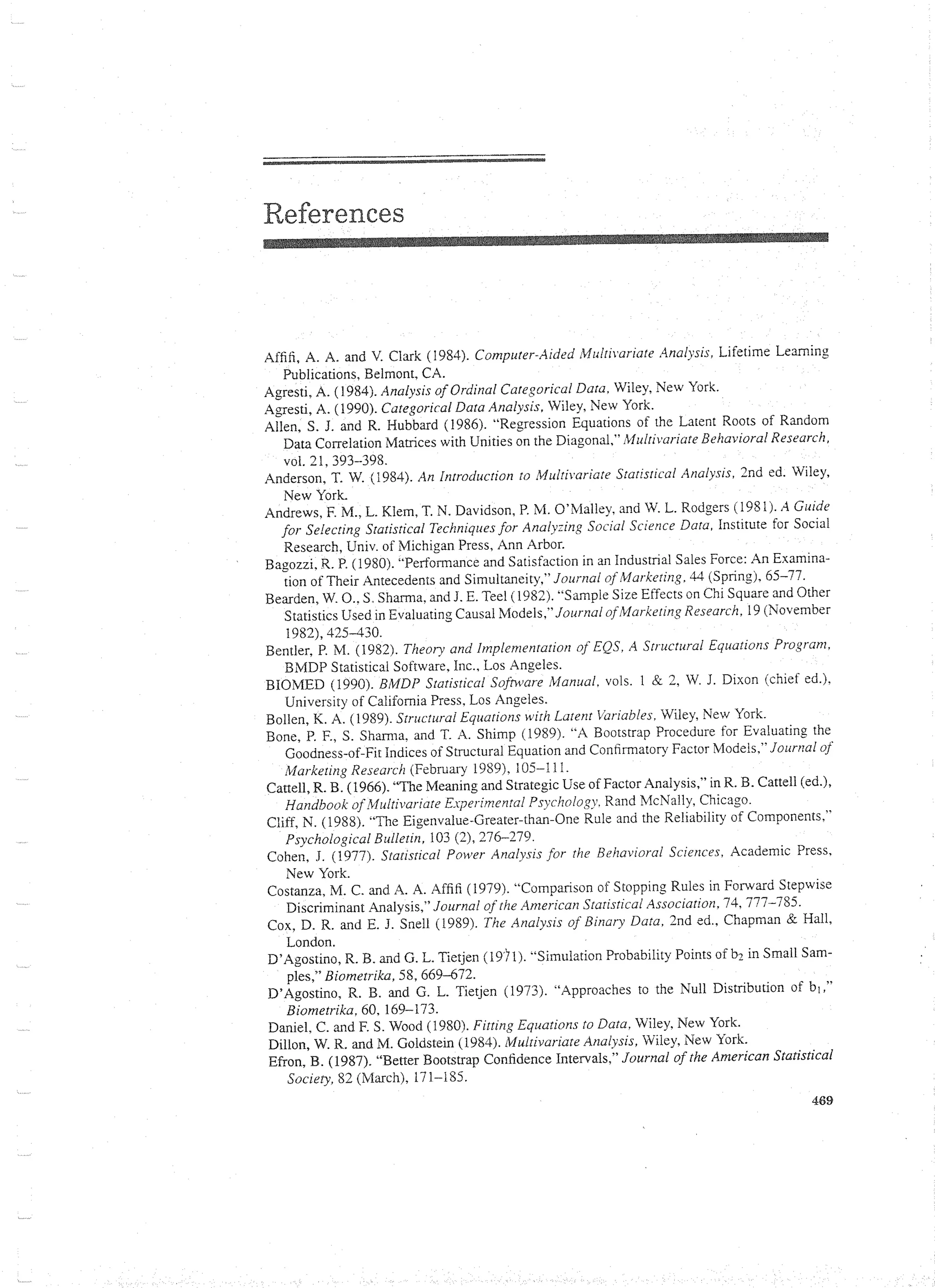 Applied Multivariate Techniques