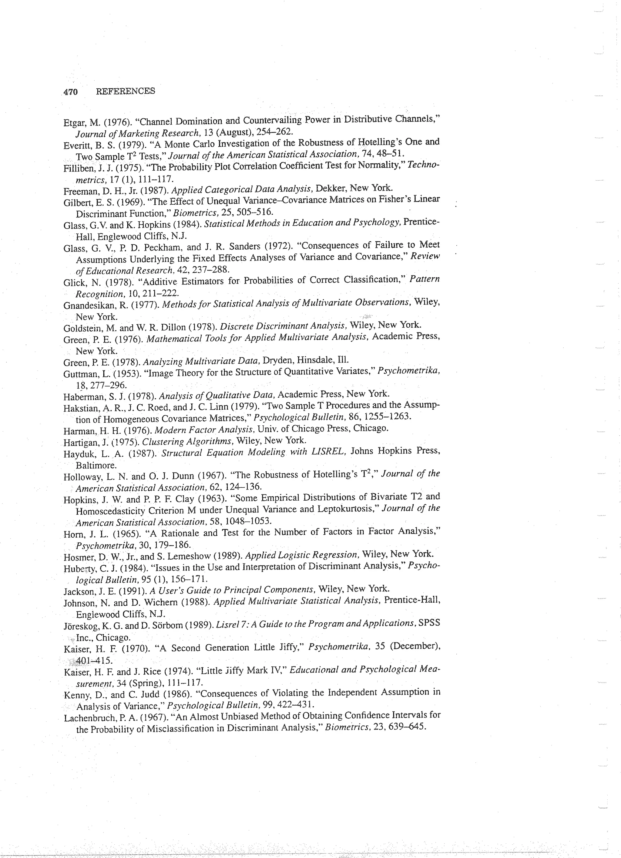 Applied Multivariate Techniques