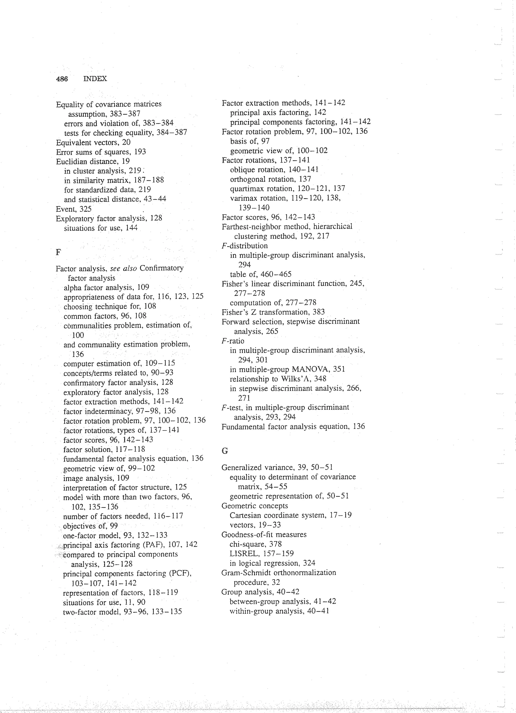 Applied Multivariate Techniques