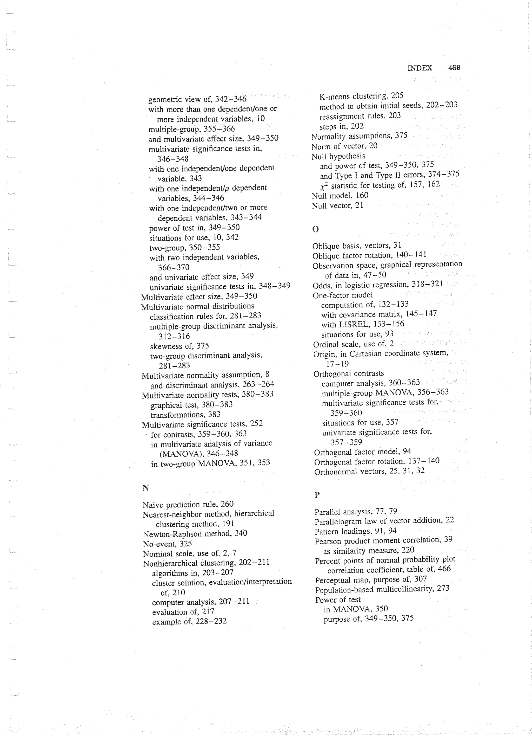 Applied Multivariate Techniques