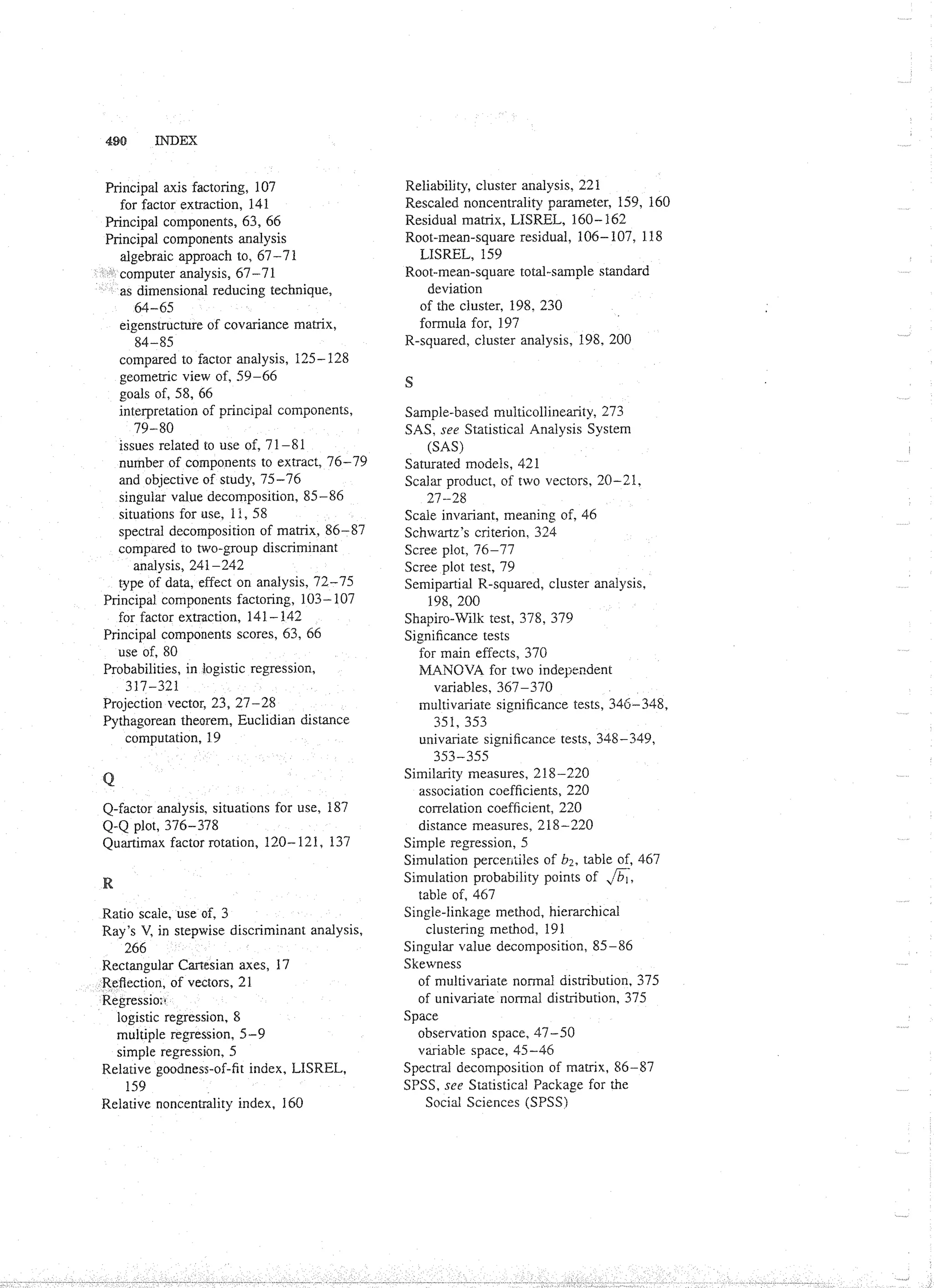 Applied Multivariate Techniques
