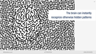 #NEUROWEBATTENTION@KarstenLund
The brain can instantly
recognize otherwise hidden patterns
14
 