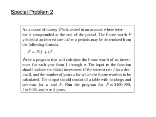 Special Problem 2
 
