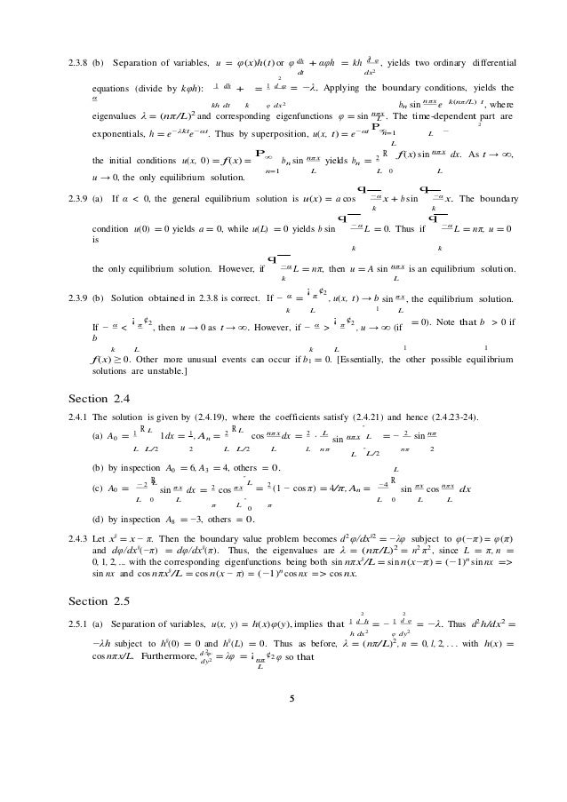 Applied Partial Differential Equations With Fourier Series - 