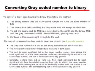 Converting Gray coded number to binary

 