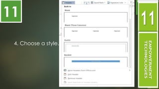 4. Choose a style.
11
 