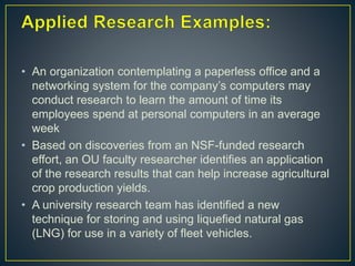 Applied research | PPTX