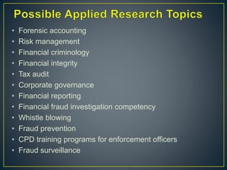 applied research topics