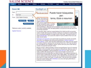 © 2 0 1 0 . E G C T I - U P R
Puede hacer búsquedas
por:
tema, título o resumen
 