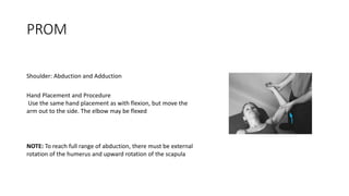 Shoulder Extension Prom Applied sciences of rom exercises | PPTX