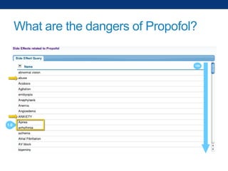 What are the dangers of Propofol?

 