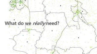 What do we really need?
 