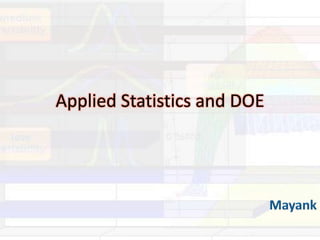 Applied Statistics and DOE Mayank 