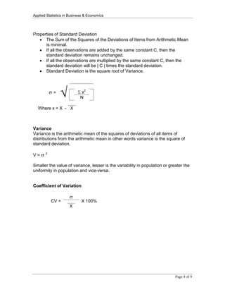 Applied Statistics In Business