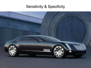 •
‫که‬ ‫کنین‬ ‫مي‬ ‫زندگي‬ ‫اي‬ ‫محله‬ ‫در‬ ‫کنید‬ ‫فرض‬
‫اینه‬ ‫ماشینتون‬ ‫و‬ ‫زیاده‬ ‫دزد‬
!
•
‫نزدیک‬ ‫بهش‬ ‫احدی‬ ‫میدین‬ ‫ترجیح‬ ‫طبیعتا‬
‫حالل‬ ‫نظر‬ ‫یک‬ ‫بخواد‬ ‫اگر‬ ‫حتی‬ ‫نشه‬
!
‫بندازه‬
‫شکلیه‬ ‫چه‬ ‫توش‬ ‫ببینه‬ ‫و‬
.
•
‫یا‬ ‫حساس‬ ‫که‬ ‫میزاریم‬ ‫دزدگیری‬ ‫پس‬
sensitive
‫باشه‬
Sensitivity & Specificity
 