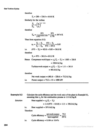 Applied thermodynamics for engineering technologists