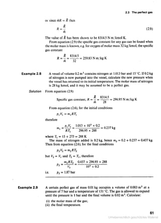 Applied thermodynamics for engineering technologists