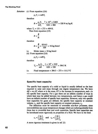 Applied thermodynamics for engineering technologists