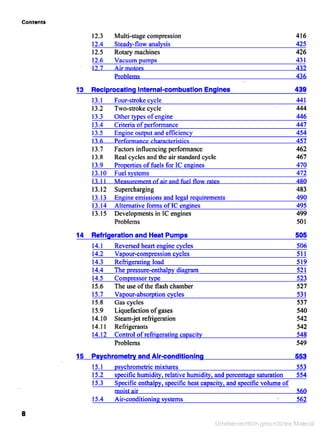 Applied thermodynamics for engineering technologists