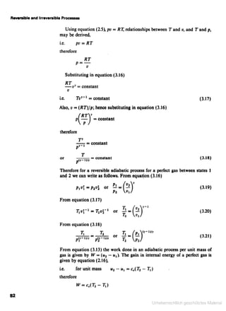Applied thermodynamics for engineering technologists
