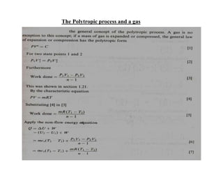 The Polytropic process and a gas
 