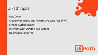 Streamlining Business Processes with UiPath Apps | PPTX
