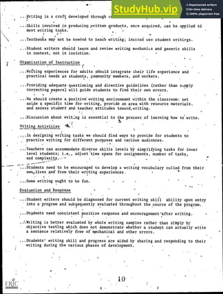 Applied Writing Examples Applied Writing A Writing Skills Curriculum For Adult Learners. Second ...