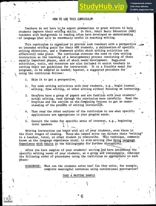 Applied Writing Examples Applied Writing A Writing Skills Curriculum For Adult Learners. Second ...