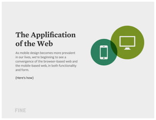 The Applification of the Web